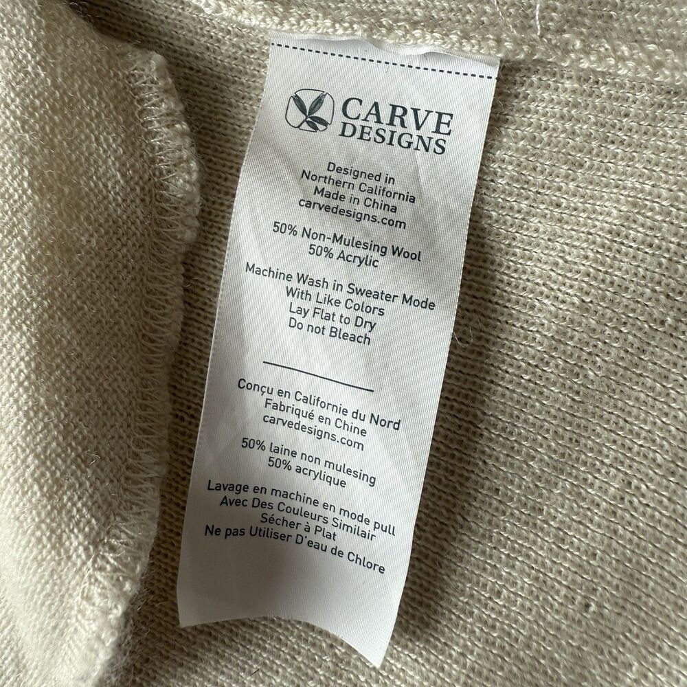 Carve Designs Long Line Sweater Women’s Medium Non-Mulesing Blend Wool Cardigan - Picture 16 of 16